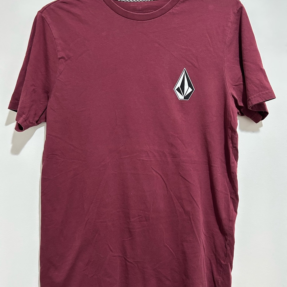 Volcom Men's Burgundy Short Sleeve Tee